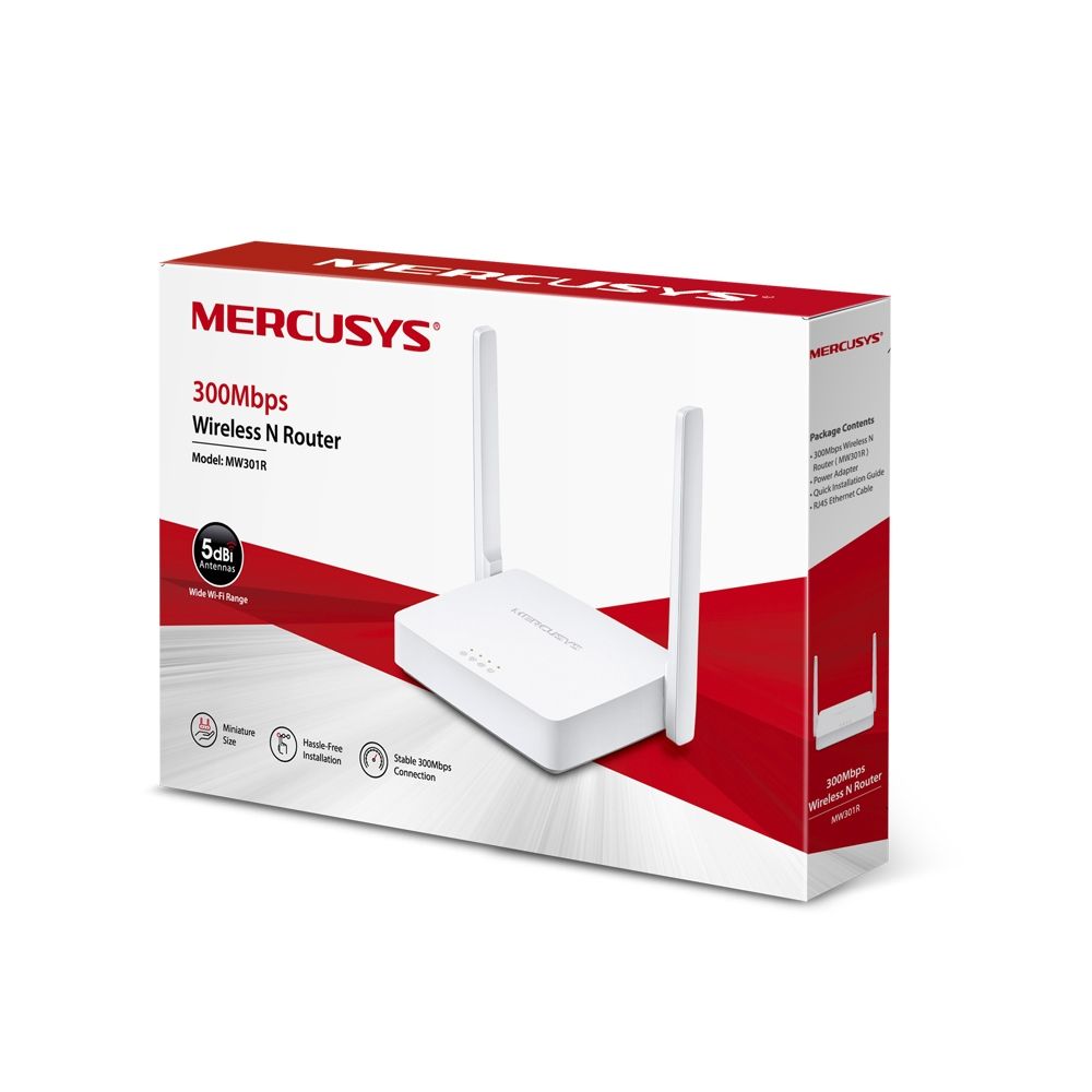 ROUTER MERCUSYS MW301R 300MBPS/5DBI/2ANT