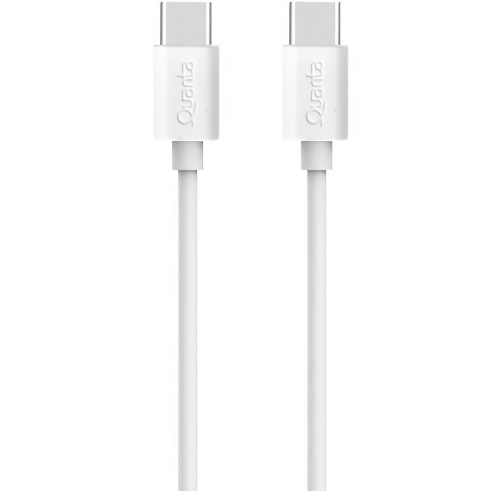 Cable USB-C a USB-C Quanta QTCTC70 - Blanco 1.2 metros