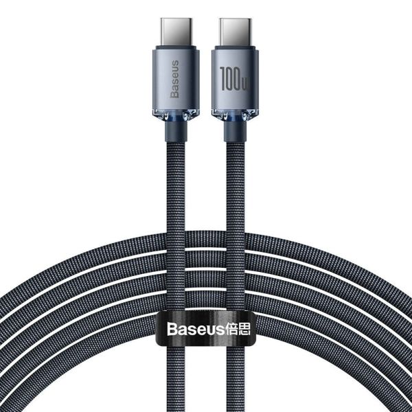 Cable USB-C a USB-C Baseus CAJY000701 Crystal Shine 
